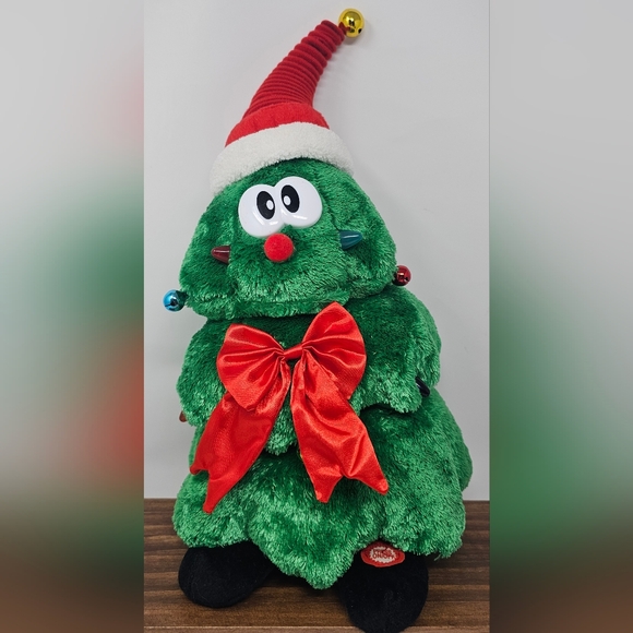 Sound & Light Animatronics Rockin Around The Christmas Tree Soft Plush 15" WORKS - Picture 1 of 15